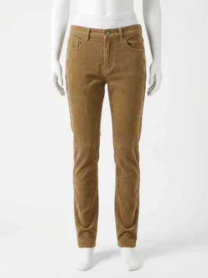 Pantalon velours coton extensible quotidien style urbain homme - Vue 1 - Pantalon velours