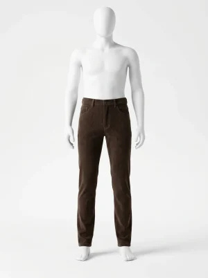 Pantalon velours homme décontracté coupe droite large - Vue 1 - Pantalon velours