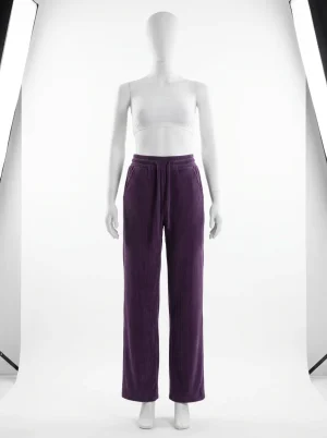 Pantalon velours taille haute doublure chaude grande taille femme - Vue 1 - Pantalon velours